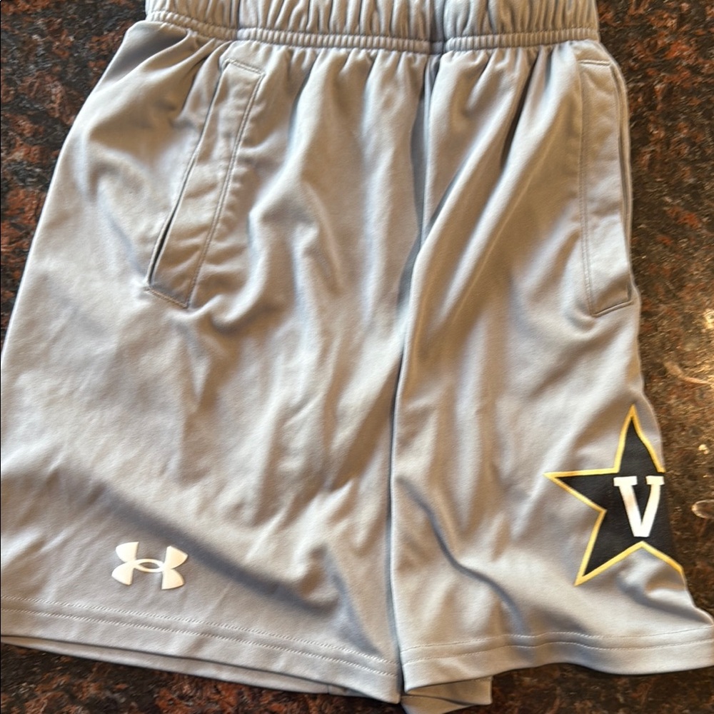 Under Armour Boy’s Gray Vanderbilt Athletic Shorts